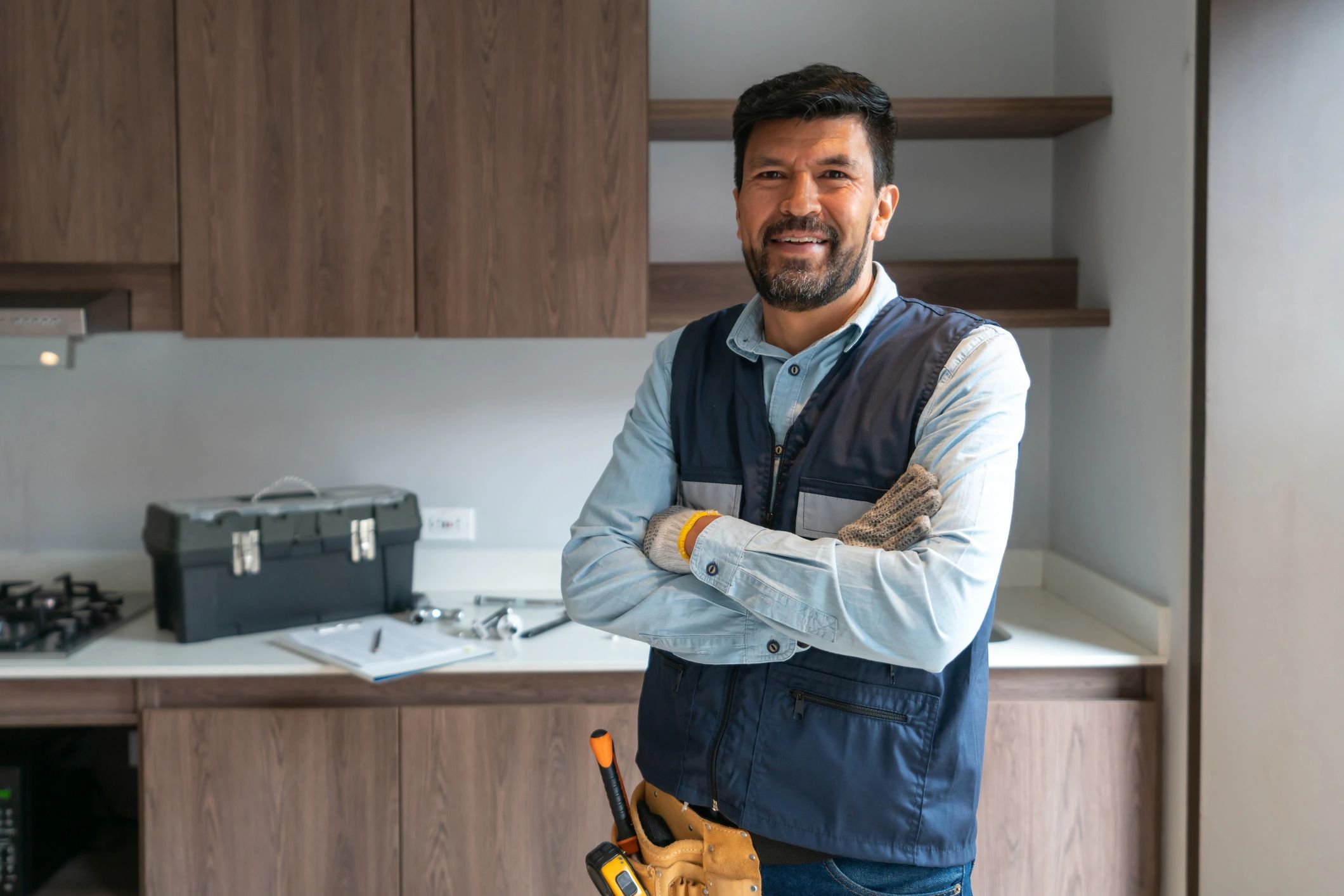smiling contractor portrait